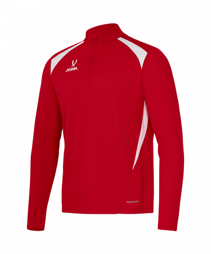 фото Детский тренировочный свитер Jogel DIVISION Training 1/4 Zip Top ЦБ-00007976 красный каталог
