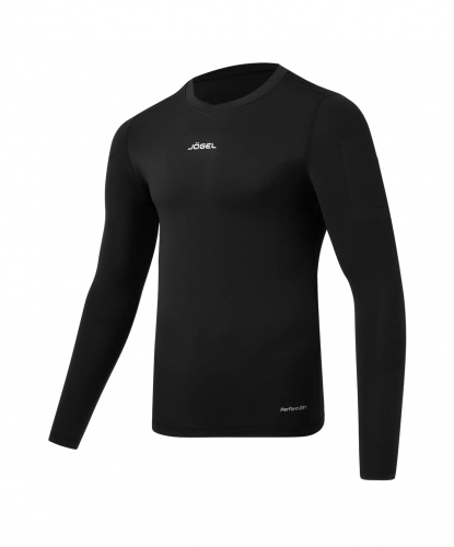 фото Судейская компрессионная майка Jogel Referee Baselayer Tee LS ЦБ-00002995 черная каталог
