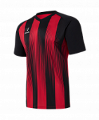 Детская футбольная майка Jogel CAMP Striped ЦБ-00007829 красно-черная