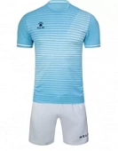 Комплект (майка + трусы) футбольной формы Kelme LINE 3801169.449 бело-голубая